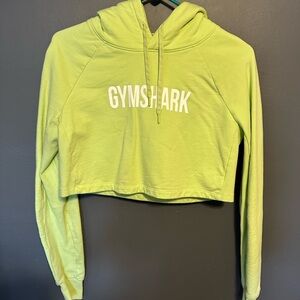 Gymshark Light Green cropped Hoodie